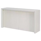 Okak Simple Rectangular Console Table with Wavy Design Base,Modern Woood Entryway Table for Living Room,Hallway,Foyer