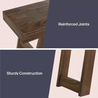 Alaterre Furniture Lawas Solid Wood Console Table - 36 Inch Modern Farmhouse Small Entryway Table