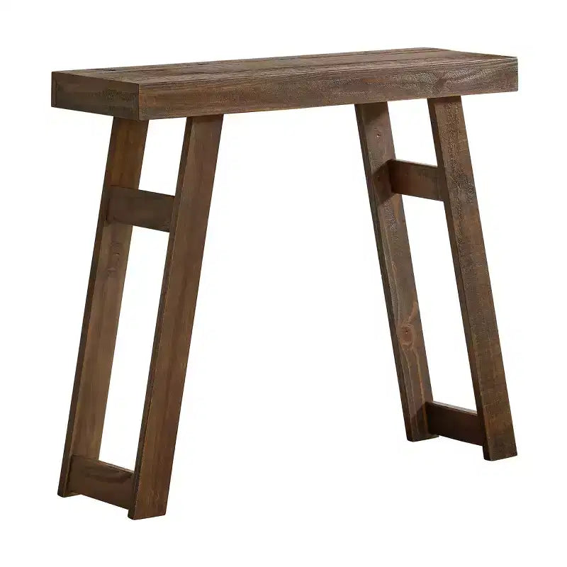 Alaterre Furniture Lawas Solid Wood Console Table - 36 Inch Modern Farmhouse Small Entryway Table