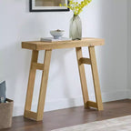 Alaterre Furniture Lawas Solid Wood Console Table - 36 Inch Modern Farmhouse Small Entryway Table