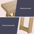 Alaterre Furniture Lawas Solid Wood Console Table - 36 Inch Modern Farmhouse Small Entryway Table