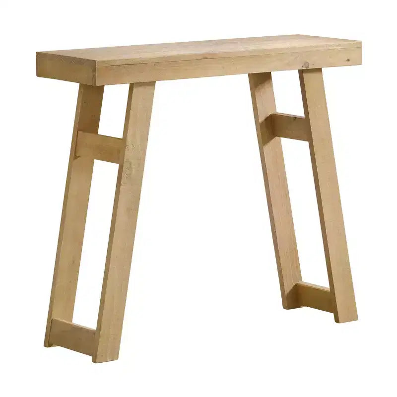 Alaterre Furniture Lawas Solid Wood Console Table - 36 Inch Modern Farmhouse Small Entryway Table