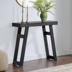 Alaterre Furniture Lawas Solid Wood Console Table - 36 Inch Modern Farmhouse Small Entryway Table