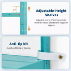 5-Shelf Shelving, Storage Shelves Metal Bookshelves for Storage, Adjustable Garage Shelving Heavy Duty Storage Rack Pantry Shelf Kitchen Shelving