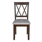 MAYEERTY Dining Room Chairs Set of 2, Upholstered Fabric, Solid Wood Legs
