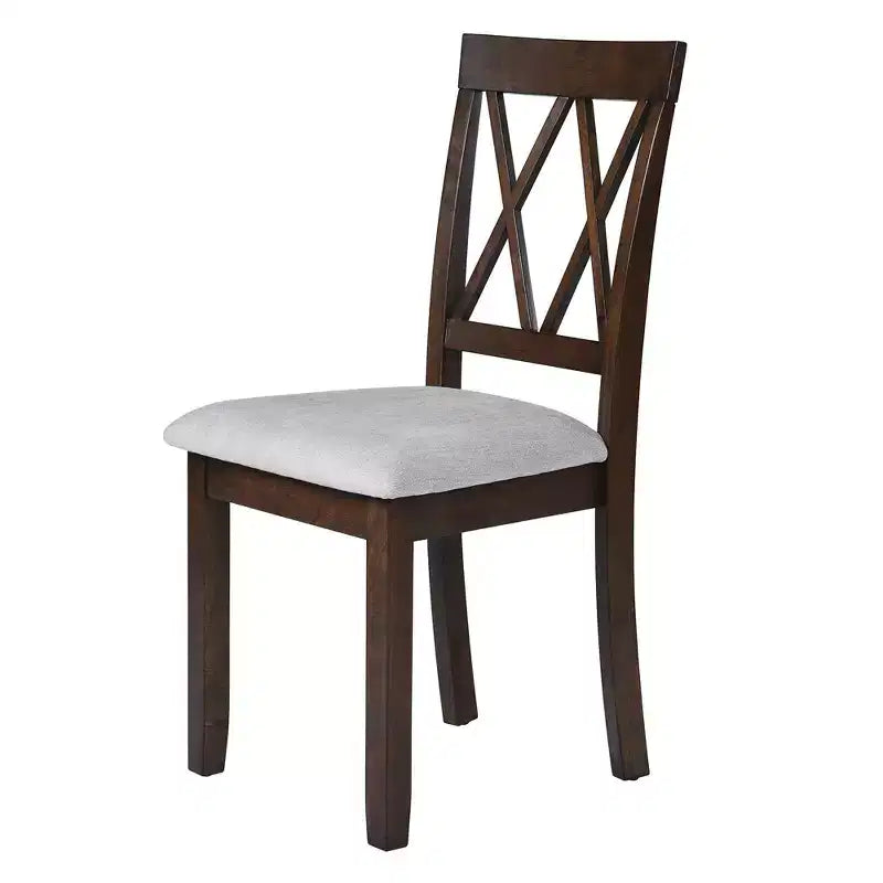MAYEERTY Dining Room Chairs Set of 2, Upholstered Fabric, Solid Wood Legs