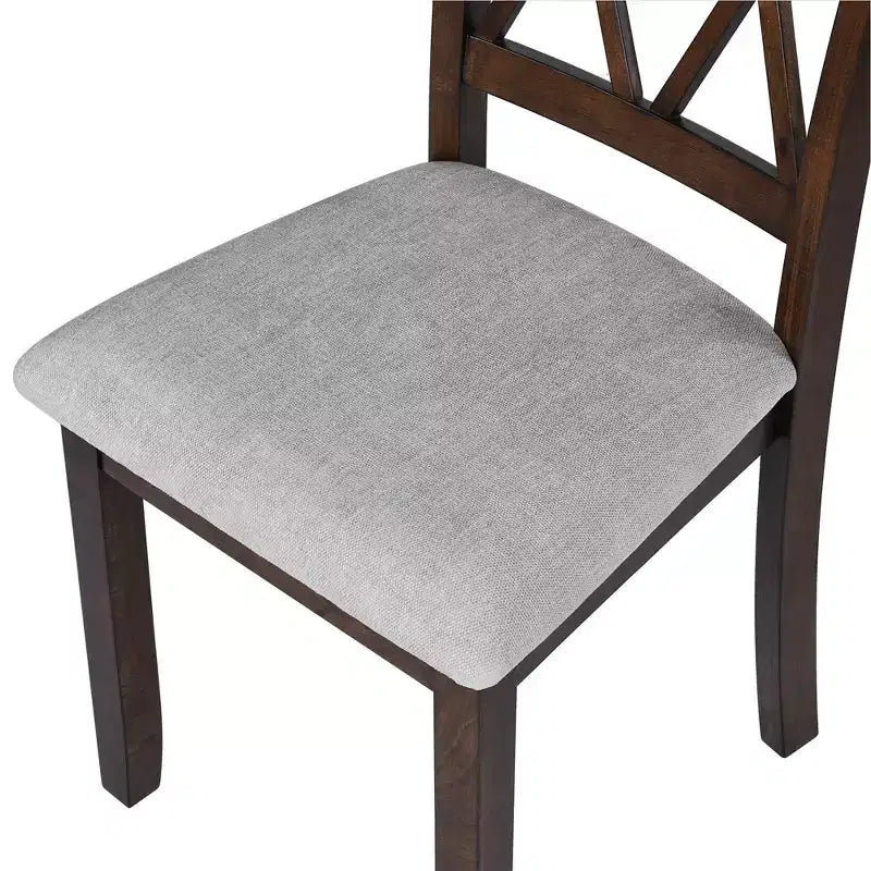 MAYEERTY Dining Room Chairs Set of 2, Upholstered Fabric, Solid Wood Legs