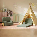 2-in-1 Kids Sofa Comfortable sofa Longue Chair Soft Foam sofa Gift for Children and Girls