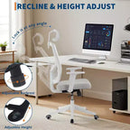 Silla de oficina ergonómica, silla de escritorio para computadora cómoda con reposacabezas acolchado ajustable, sillas de juego cómodas con soporte lumbar para dormitorio, estudio, estudiante