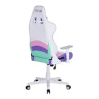 Sillas de juego Kawaii para PC TUYOHW con altura ajustable, almohada lumbar para cabeza y corazón, silla giratoria 360° para hogar y oficina, 113 kg máx., rosa/verde/morado/blanco