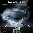Silla de oficina ergonómica de malla de alta resistencia para videojuegos, con respaldo alto, reposabrazos abatibles 4D, reposacabezas y soporte lumbar ajustables, capacidad de 181 kg