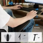 Silla de oficina ergonómica de malla de alta resistencia para videojuegos, con respaldo alto, reposabrazos abatibles 4D, reposacabezas y soporte lumbar ajustables, capacidad de 181 kg