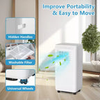Climatiseur portable Acekool 8 000 BTU, ventilateur et déshumidificateur 3 en 1, télécommande, minuterie 24h pour pièces jusqu'à 32,5 m²
