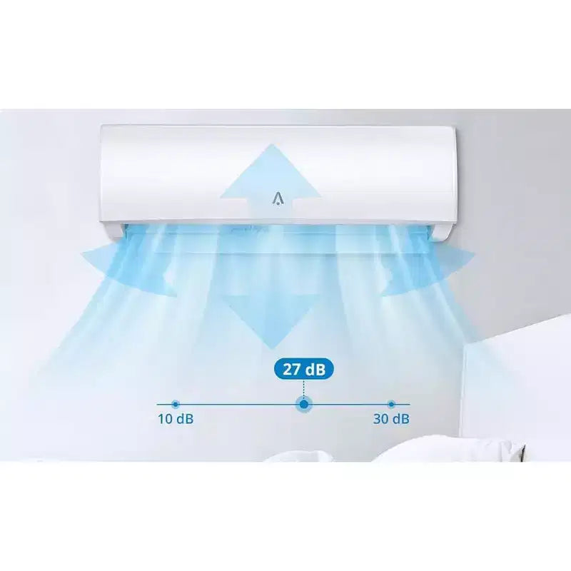 Acekool Bomba de Calor Mini Split AC de 9,000 BTU, 19 SEER2, Control Inteligente WiFi, Sistema sin Ductos de 115V para Habitaciones de hasta 450 Pies Cuadrados