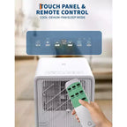 Climatiseur portable sans drainage de 14 000 BTU, unité de climatisation 3-en-1 pour pièces de 21 à 28 m², déshumidificateur et ventilateur, mode veille