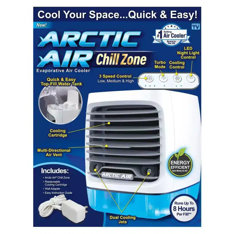 Boîte ouverte - Vu à la télé Climatiseur portable Arctic Air Chill Ventilateur humidificateur 1200 BTU