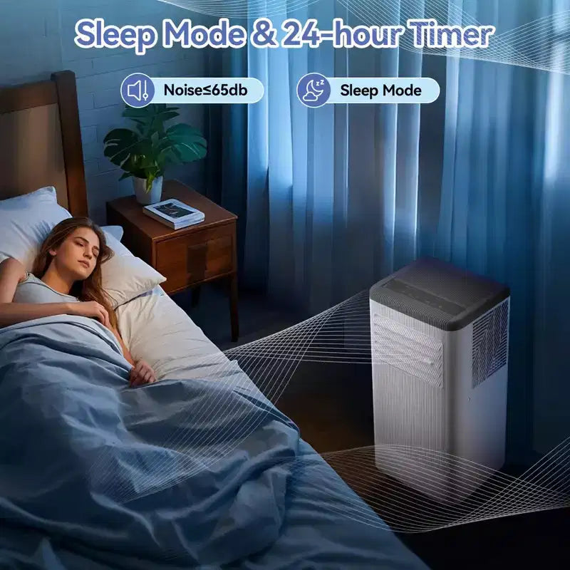 Acondicionador de aire portátil de 10000 BTU con calefactor, 3 en 1, refrigeración, aire acondicionado portátil