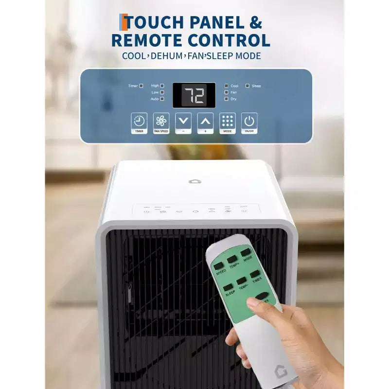 Climatiseur portable sans drainage 14 000 BTU pour pièces intérieures, unité de climatisation 3-en-1 pour chambre de 21 à 28 m²