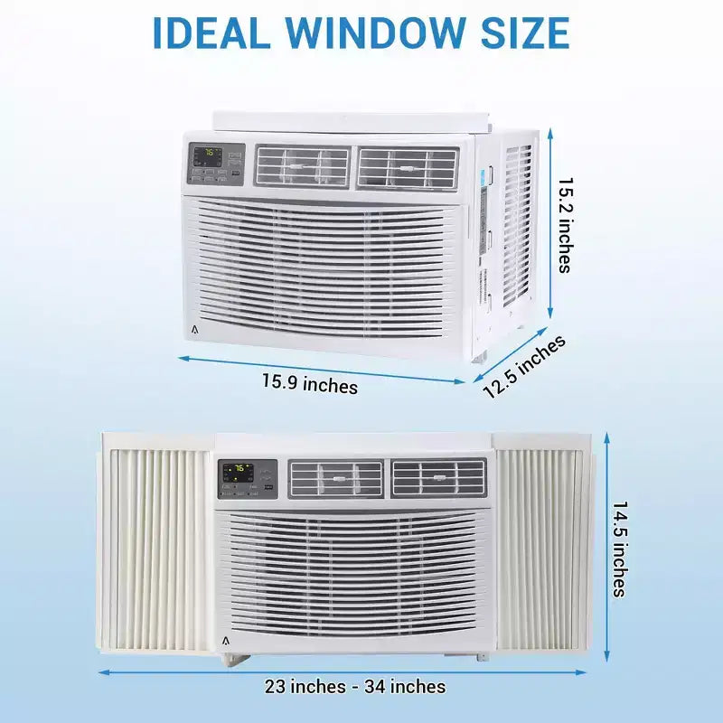 Aire Acondicionado de Ventana de 12,000 BTU con WiFi, Unidad de CA de Ventana Eficiente Energéticamente enfría hasta 51 m² con Control Remoto/App, Ideal para Apartamento