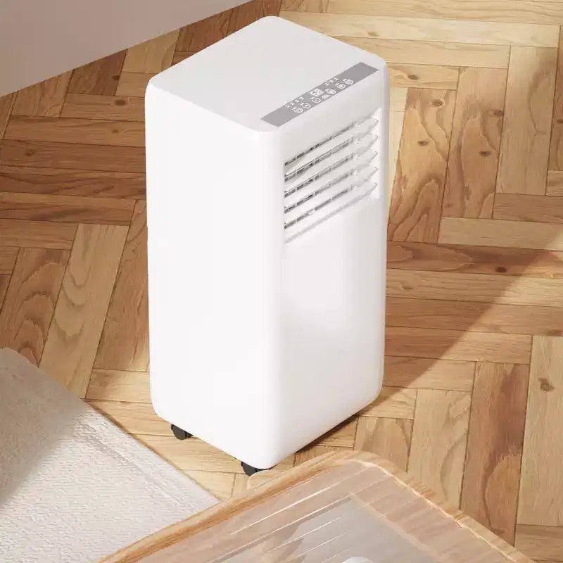 Acondicionador de Aire Portátil de 10,000 BTU - Aire Acondicionado Inteligente 3 en 1 (Enfriar/Deshumidificar/Ventilador) para 41.8 m². Incluye Control Remoto con Pantalla LED, Modo Noche y Kit para Ventana