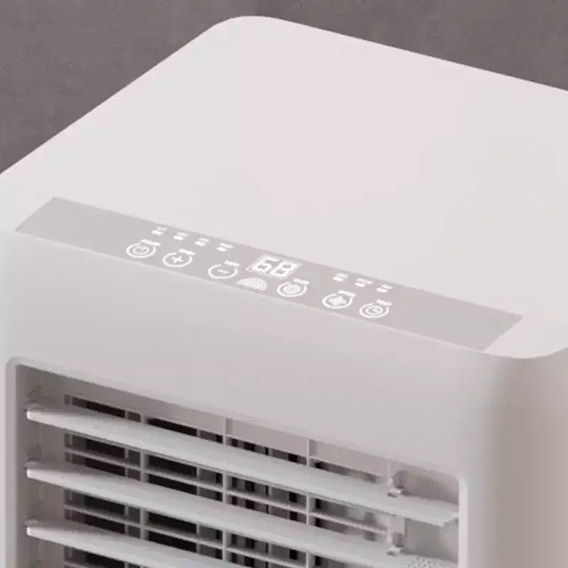 Acondicionador de Aire Portátil de 10,000 BTU - Aire Acondicionado Inteligente 3 en 1 (Enfriar/Deshumidificar/Ventilador) para 41.8 m². Incluye Control Remoto con Pantalla LED, Modo Noche y Kit para Ventana