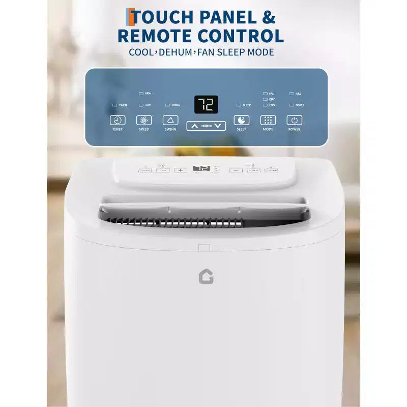 Climatiseur portable 14 000 BTU, unité de climatisation portable 3-en-1 refroidit/ventilateur/déshumidificateur jusqu'à 70 m², unité de climatisation avec minuterie 24h, télécommande, chambre à coucher