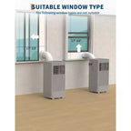 Climatiseur portable 10000 BTU, unité de refroidissement 3-en-1 silencieuse pour pièces jusqu'à 42 m², comprend les modes déshumidificateur et ventilateur