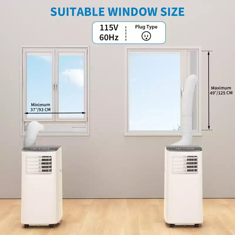 Climatiseur portable 8000 BTU - Refroidit 32 m² Climatiseur portable 3-en-1 déshumidificateur ventilateur