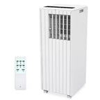 White 8,000 BTU 3-in-1 Floor Standing Portable Air Conditioner  Cools 350 Sq.Ft. with Dehumidifier, Fan & Remote Control