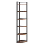 6-Tier Corner Shelf, Small Corner Bookshelf Storage