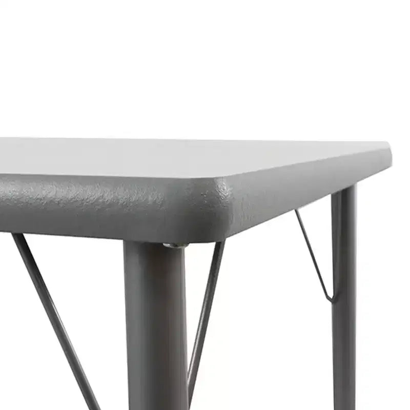 Whiteboard Activity Table 24 x 48 (60x120cm) Gray Edge - Gray Legs Adjusts 15 - 24
