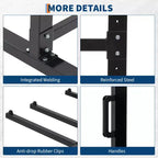 Estante para sillas plegables, estante y carro de mesa resistentes para sillas plegables