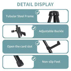 Caballete de 3 unidades para letreros, caballete de exhibición de metal portátil ajustable de 66" con base de trípode, soporte plegable para letreros para letreros de boda, lienzos de pintura