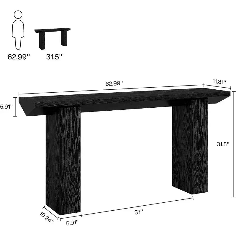 Consola, Mesa de sofá de madera, Mesa larga de entrada