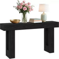 63 Long Console Table for Entryway, Wooden Rectangular Sofa Table Behind The Couch, Farmhouse Entryway Table for Entrance, Hallway, Living Room