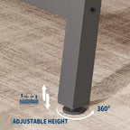 Mesa de comedor rectangular de 70.87 pulgadas para 6-8 personas, mesa de comedor grande y larga con tablero de madera rústica, estructura de metal fuerte, estilo industrial moderno
