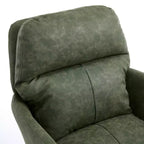 Silla de oficina de cuero sintético de primera calidad con ajuste de altura - Adecuada para usar en oficinas, dormitorios, tocadores y otros entornos interiores