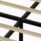 Estructura de cama con 4 cajonesTapizado en tela, fácil de montar
