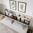 Base de cama con 4 cajones de almacenamiento, plataforma tapizada en terciopelo, soporte de 1000 lb, beige, TAMAÑO QUEEN