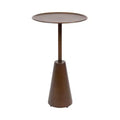 Kate and Laurel Sitara Round Side Table, 14x14x24, Gold