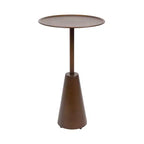 Kate and Laurel Sitara Round Side Table, 14x14x24, Gold