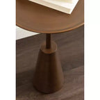 Mesa auxiliar redonda, 14x14x24, Dorada