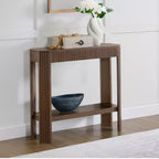 Mesa Consola de Madera Maciza Acanalada 36
