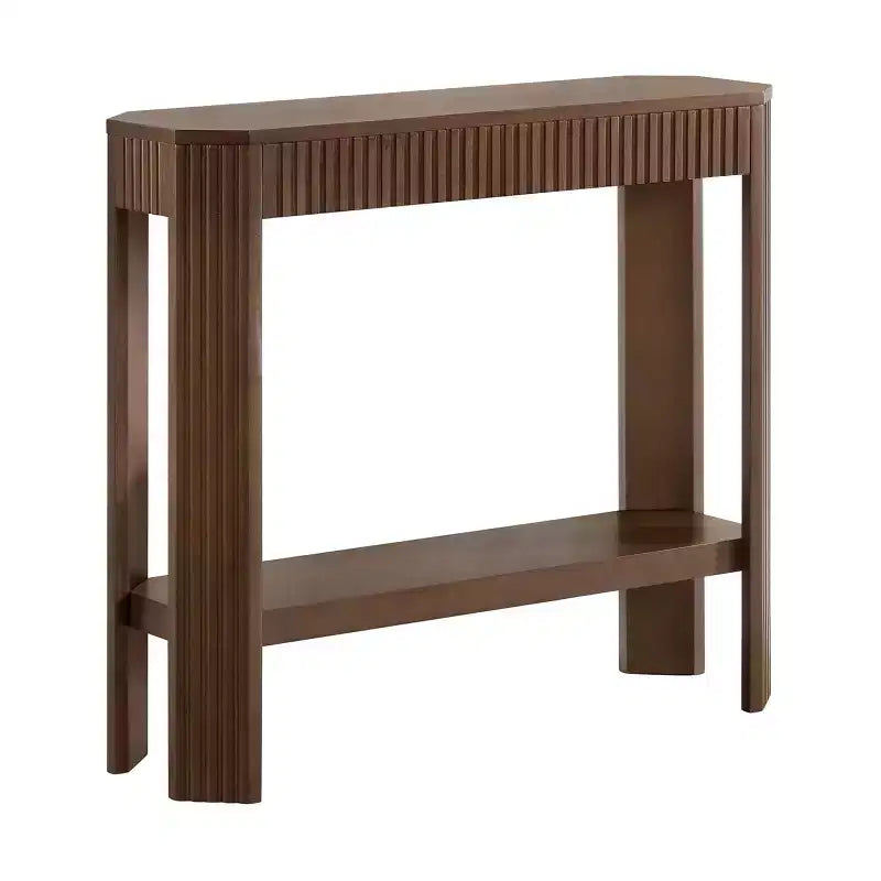 Mesa Consola de Madera Maciza Acanalada 36