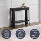 Mesa Consola de Madera Maciza Acanalada 36