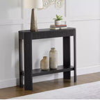 Mesa Consola de Madera Maciza Acanalada 36