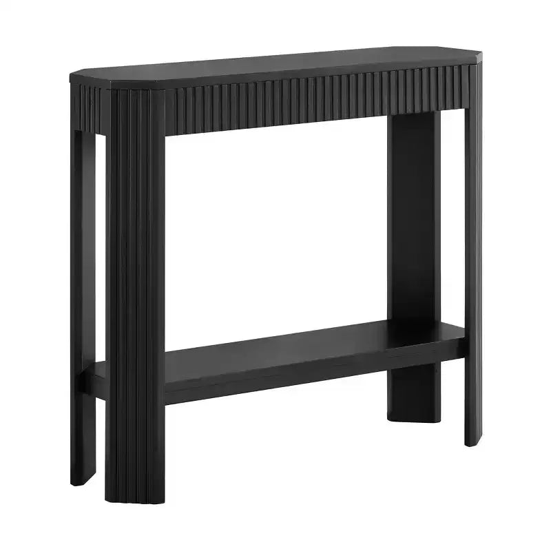 Mesa Consola de Madera Maciza Acanalada 36