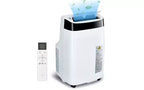 Climatiseur portatif GUSTOWAVE de 10 000 BTU – Climatiseur 3 en 1 avec télécommande, déshumidificateur et ventilateur, refroidit jusqu'à 42 m², silencieux, minuterie 24h