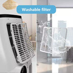 Climatiseur portable 14 000 BTU - Refroidissement, déshumidificateur et ventilateur pour 65 m² avec télécommande et oscillation automatique, garantie d'un an