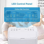 Climatiseur portable 15 000 BTU pour grandes pièces - Refroidisseur, déshumidificateur et ventilateur pour surfaces de 46 à 79 m², garantie d'un an